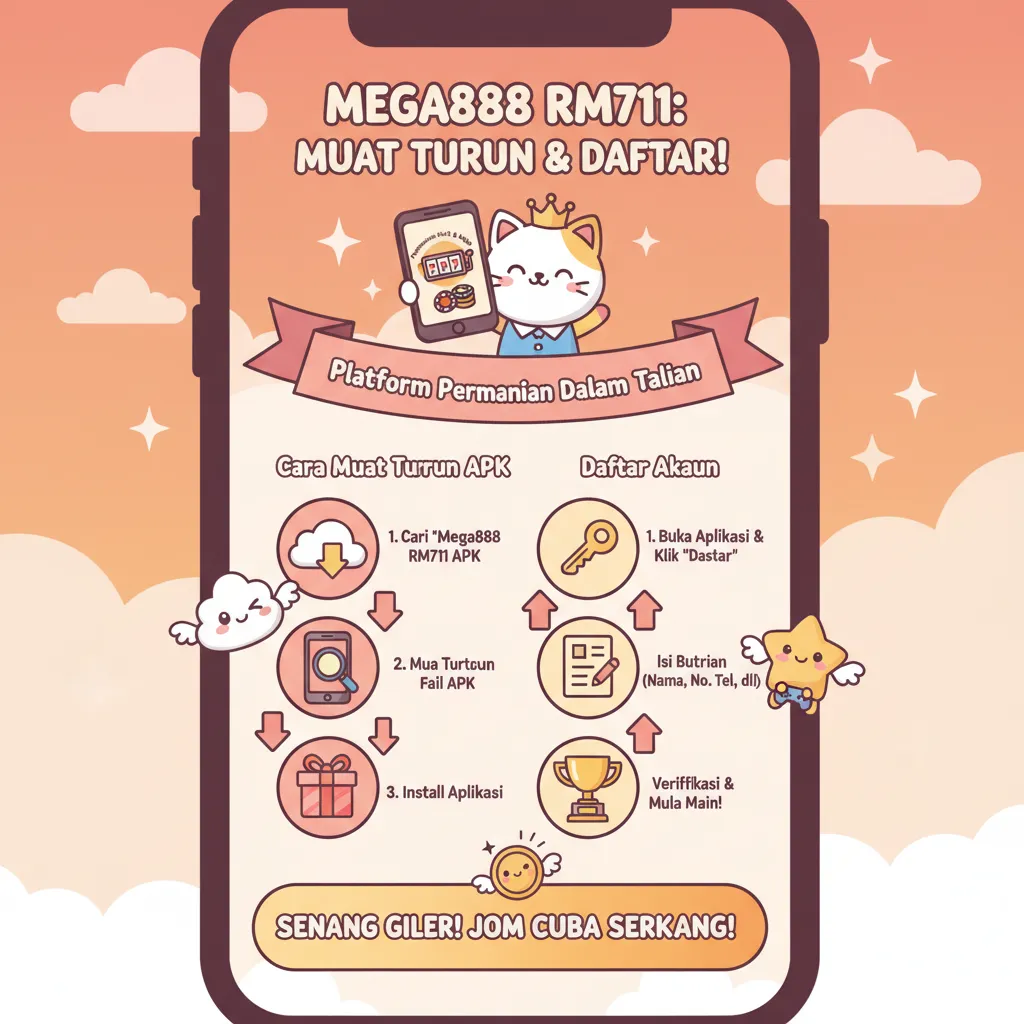 Cara Muat Turun APK Mega888 RM711 & Daftar Akaun