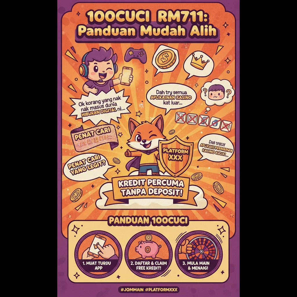 Panduan 100cuci rm711: Daftar Akaun Permainan