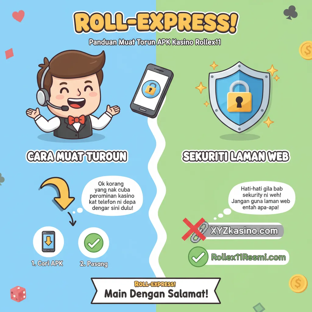 Cara Muat Turun APK Kasino Rollex11