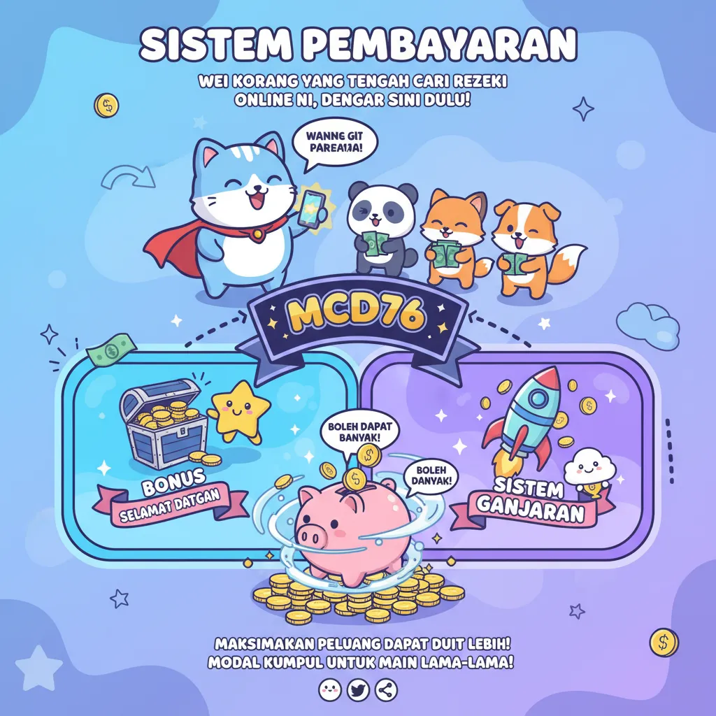 Maksimakan Rezeki Online di mcd76 dengan Bonus Selamat Datang dan Sistem Ganjaran