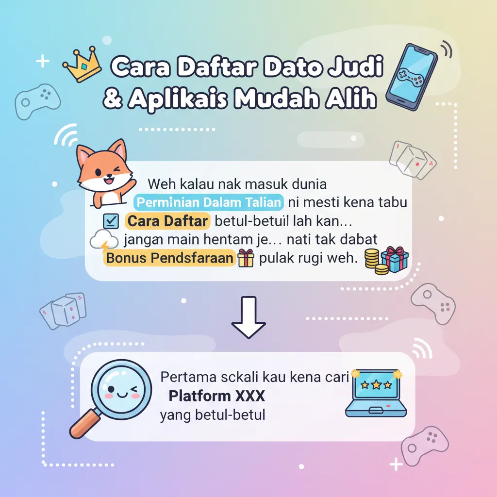 Cara Daftar Dato Judi & Aplikasi Mudah Alih