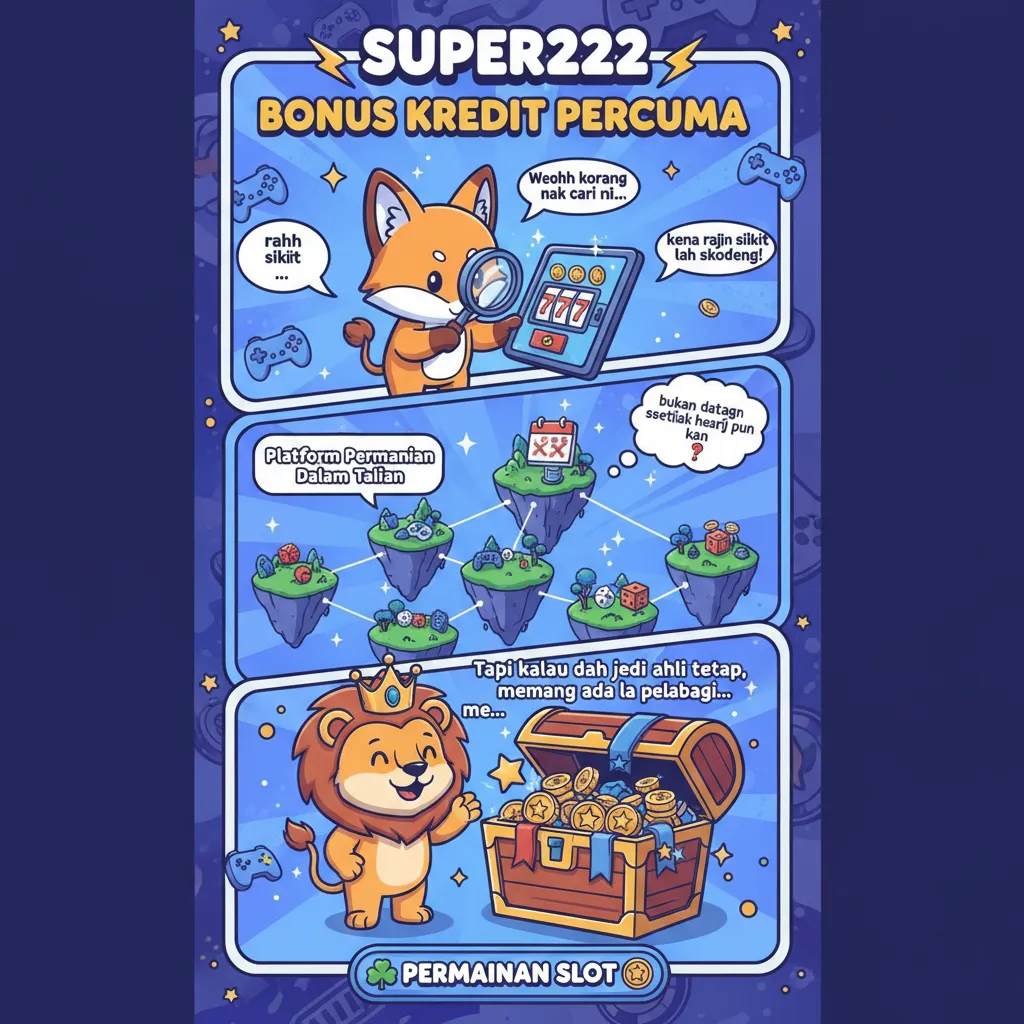 Bonus Kredit Percuma Super222 untuk Ahli